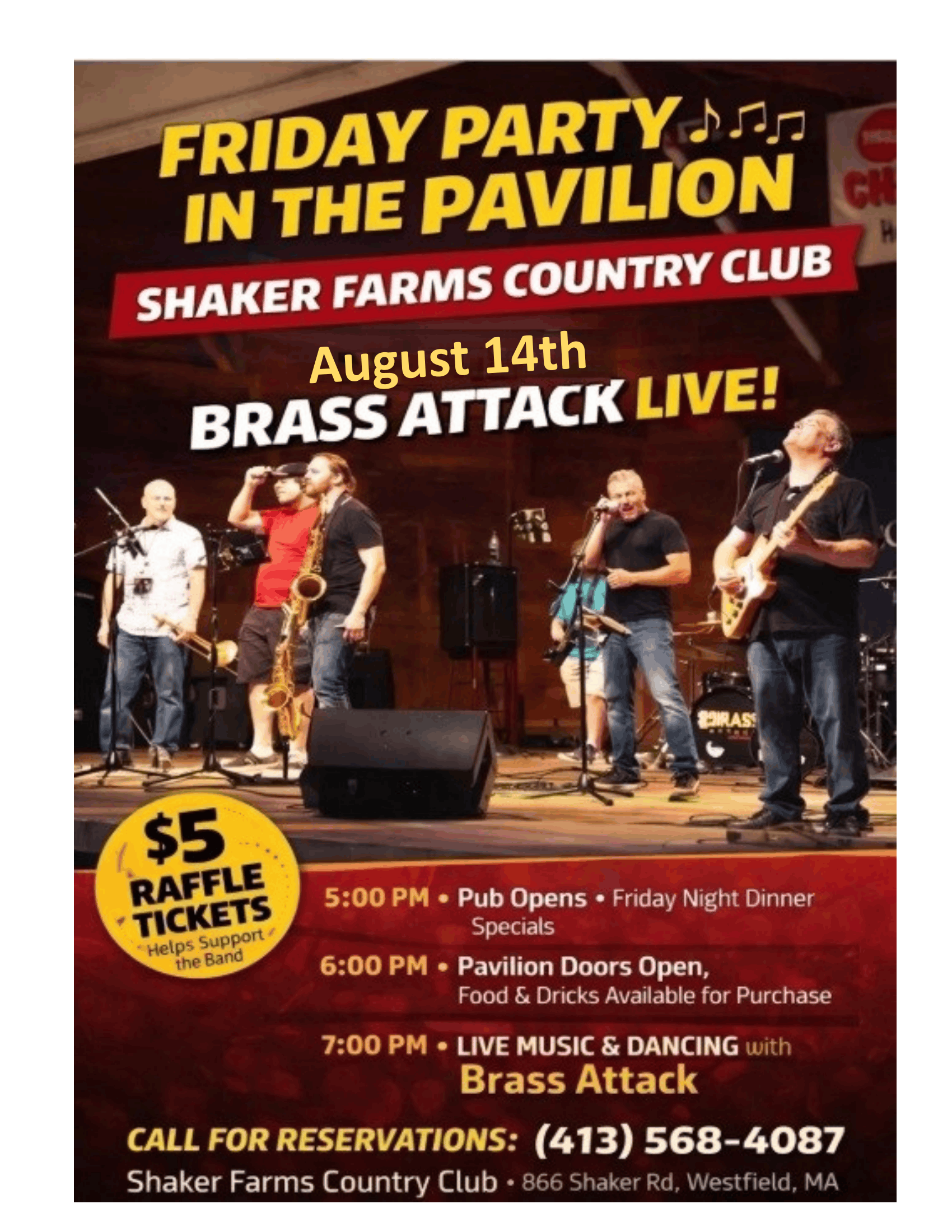 FRIDAY PARTY IN THE PAVILION